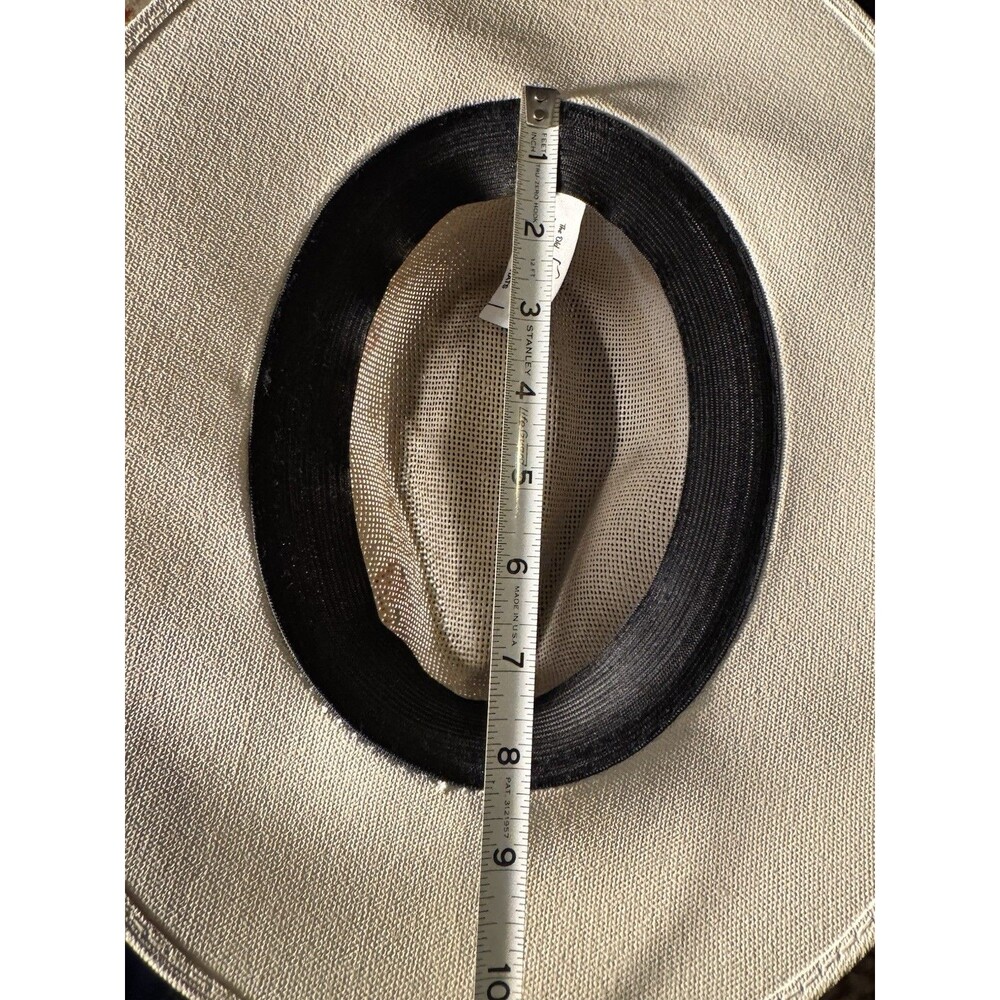 Mexican Artisanal Hand Painted Fedora Hat Pink Dragonfly-Beige M - Picture 12 of 16